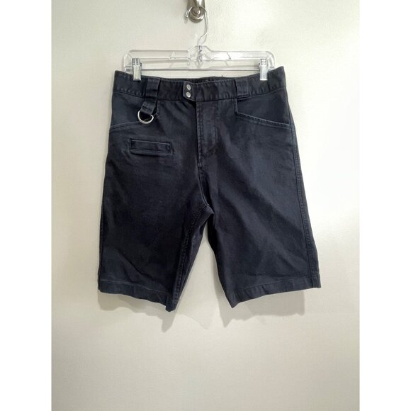 Nike SB Skateboarding Shorts Mens M 30 Black Canvas Stretch 10" Inseam - Picture 1 of 9